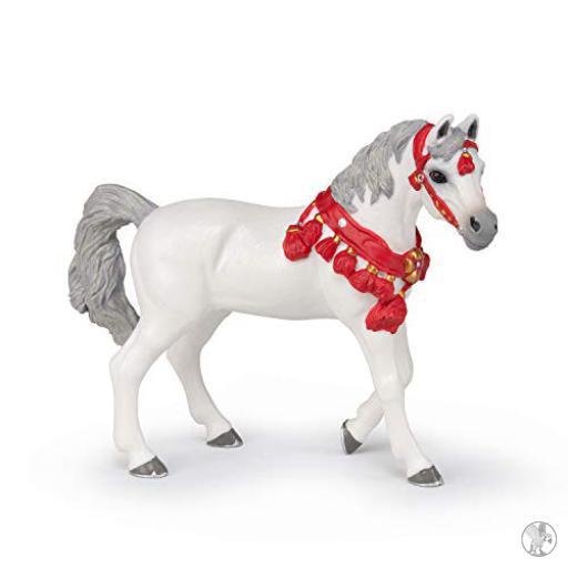 Papo Figurines Cheval Arabe blanc en tenue de parade