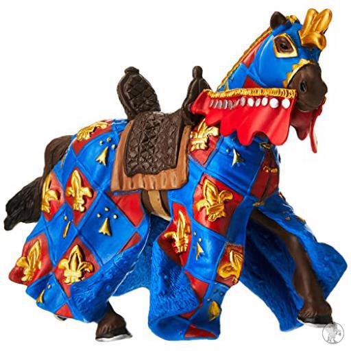 Papo Cheval bleu fleur de lys (Monde médiéval)