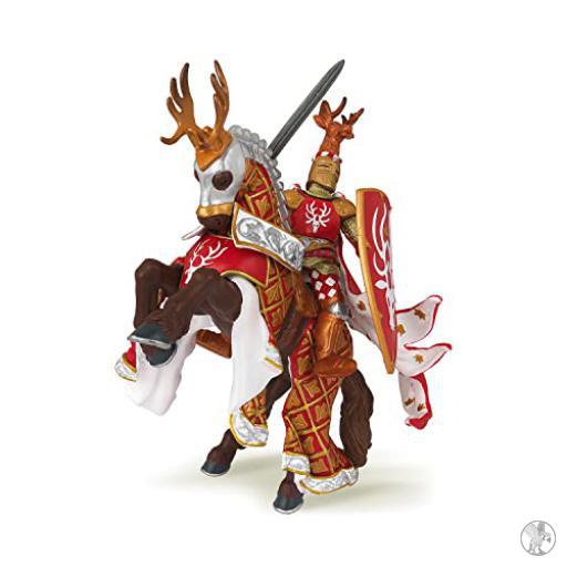Papo Cheval du Maître des armes cimier cerf (Monde médiéval)