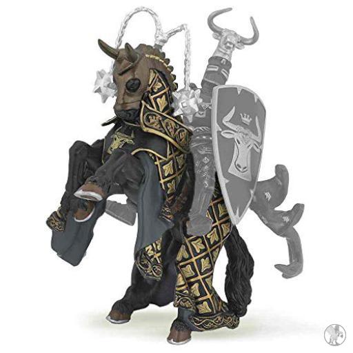 Papo Cheval du Maître des armes cimier taureau (Monde médiéval)