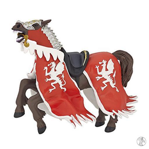 Papo Figurines Cheval du roi au dragon rouge