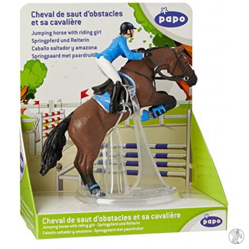 Papo Coffrets Cheval de saut d'obstacle et sa cavalière