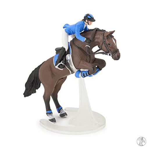 Papo Cheval de saut d'obstacle et sa cavalière (Chevaux, poulains et poneys)