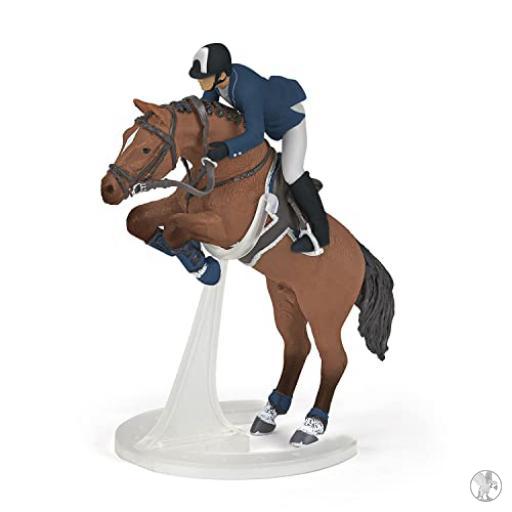 Papo Cheval de saut d'obstacle et son cavalier (Chevaux, poulains et poneys)