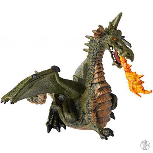 Papo Monde enchanté Dragon ailé vert avec flamme