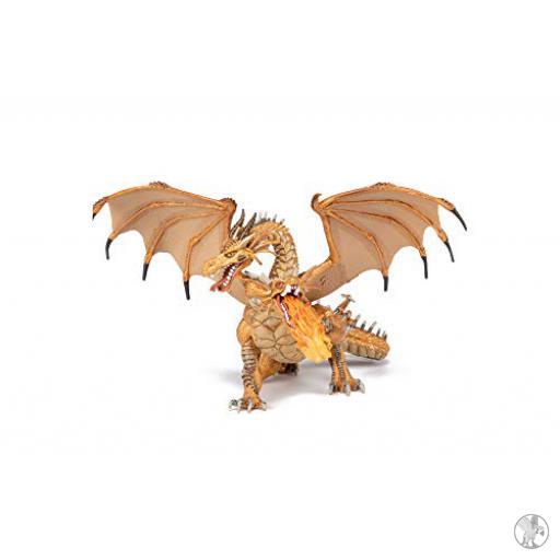 Papo Dragon deux têtes or (Monde fantastique)