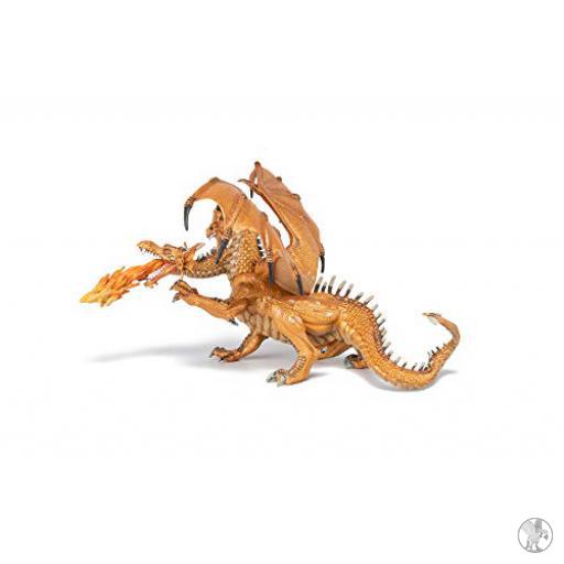 Papo Dragon deux têtes or (Monde fantastique)