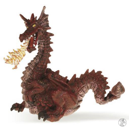 Papo Monde enchanté Dragon rouge avec flamme
