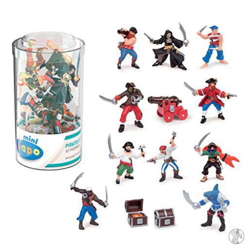 Papo Mini PLUS Pirates & corsaires (Tube de 12 figurines) (Pirates et corsaires)