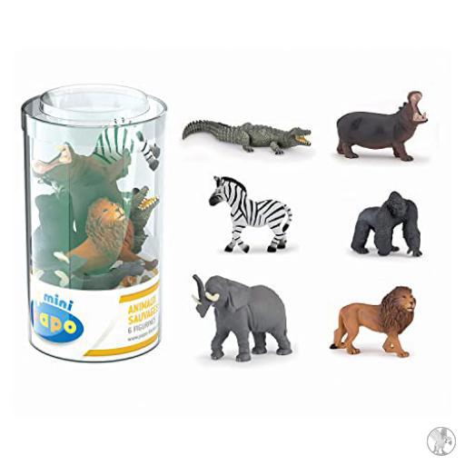 Papo Mini PLUS Sauvages Lot 1 (Tube de 6 figurines) (Vie sauvage)