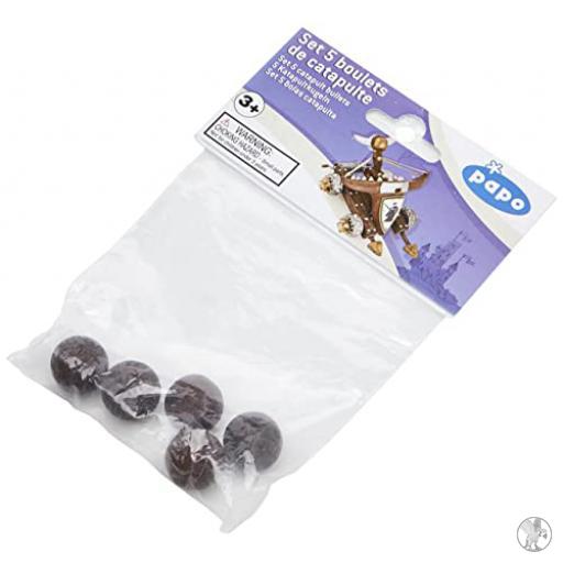 Papo Set de 5 boulets de catapulte (Monde médiéval)