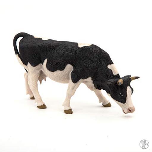 Papo Figurines Vache noire et blanche broutant
