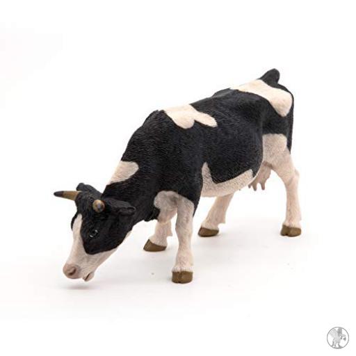 Papo Vache noire et blanche broutant (Vie à la ferme)