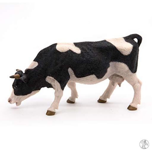 Papo Vache noire et blanche broutant (Vie à la ferme)
