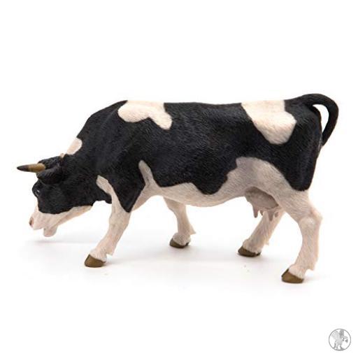 Papo Vache noire et blanche broutant (Vie à la ferme)