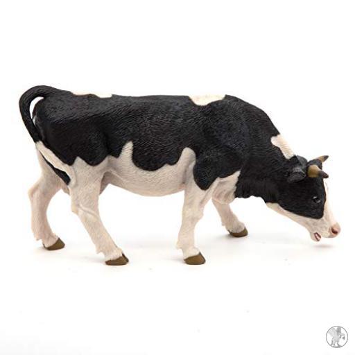 Papo Vache noire et blanche broutant (Vie à la ferme)
